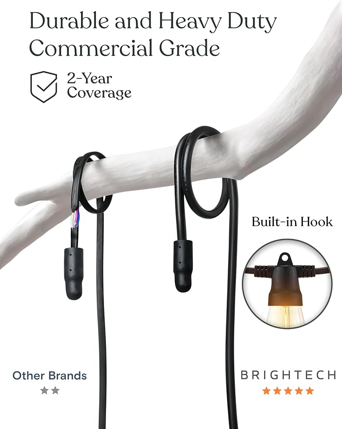 Brightech Ambience Pro 27-Ft Solar String Lights - Image 4