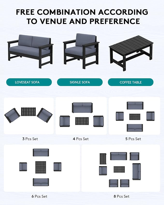 SERWALL 2 Pieces Single Cushioned Lounge Chair - Image 6