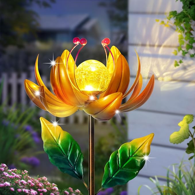 Solar Lights Wind Spinners for Yard and Garden by SUCUY