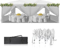 VINGLI Pop Up Canopy Tent with Sidewalls, Outdoor Gazebo Canopy Tent, Patio by VINGLI