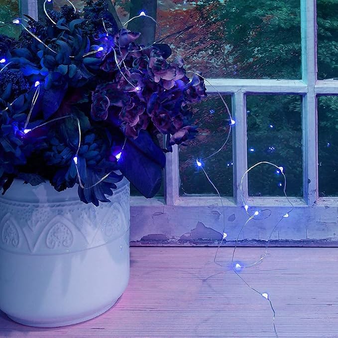 2 Pack Solar Powered Fairy String Lights Outdoor Waterproof 8 Modes Twinkle - Image 6