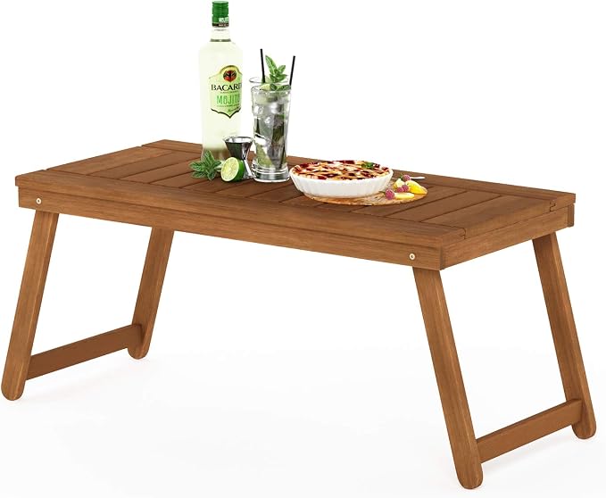 Furinno Tioman Outdoor Hardwood Coffee Folding Table by Furinno-FitsYourSpaceFitsYourBudget