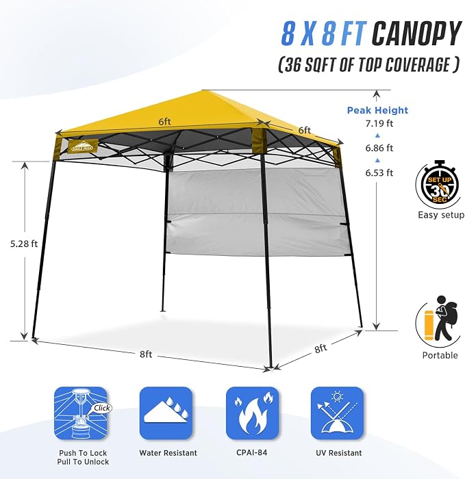 EAGLE PEAK 8x8 Pop Up Canopy Tent - Image 3
