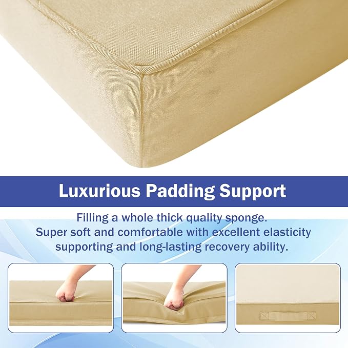 Patio Chair Cushions, Waterproof Outdoor Cushions - Image 4