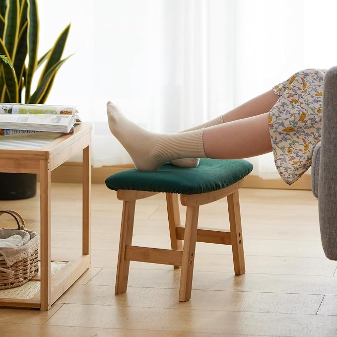Foot Stool Ottoman Foot Rest Under Desk, Small Stool - Image 4