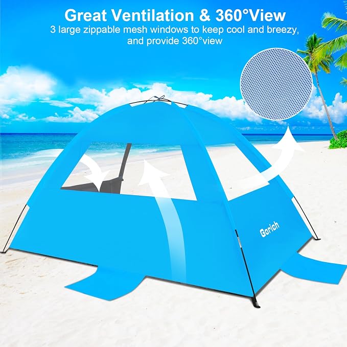 Gorich Beach Tent Sun Shelter for 3/4-5/6-7/8-10 Person - Image 4