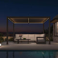 PURPLE LEAF 10' x 12' Outdoor Louvered Pergola Aluminum Pergola by PURPLELEAF