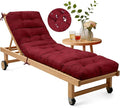 Waterproof Outdoor Chaise Lounge Chair Cushion, Replacement Lounge Chair by SLIMSTY