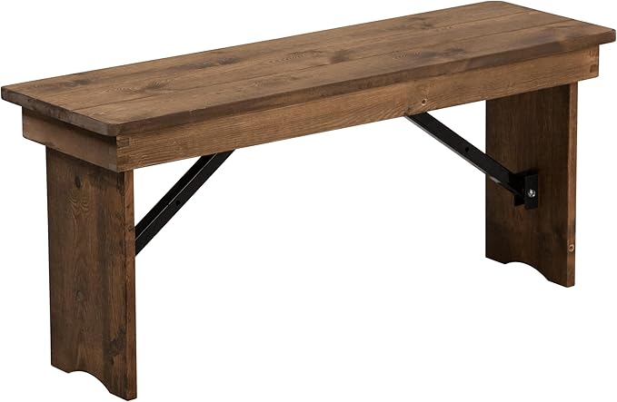 Flash Furniture Hercules Series 40" x 12" Commercial Grade Rustic Solid Pine by FlashFurniture