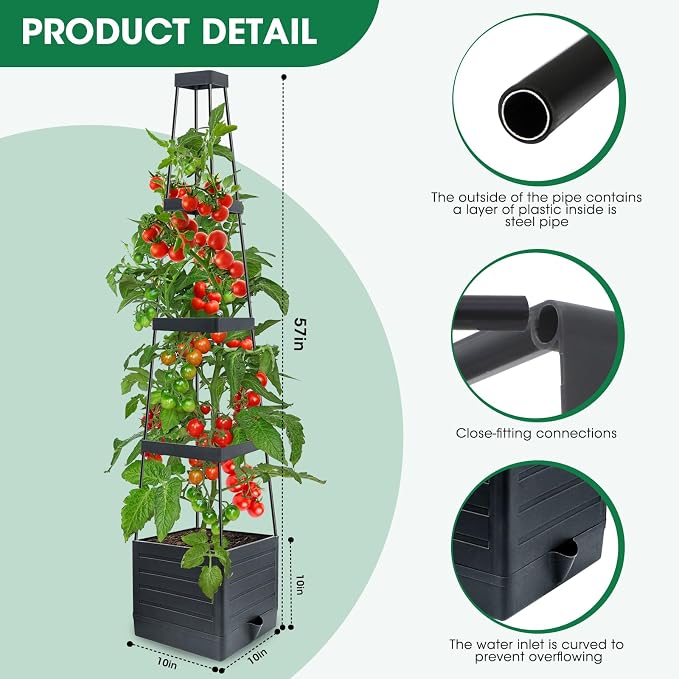 MQFORU 4Pack Raised Garden Bed Planter Boxes - Image 7