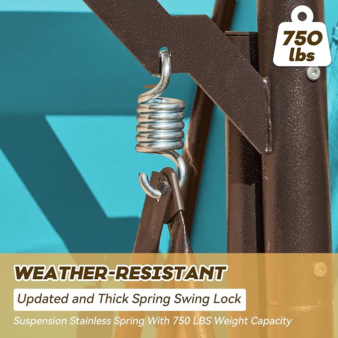 3 in 1 Patio Swing with Adjustable Canopy - Image 6