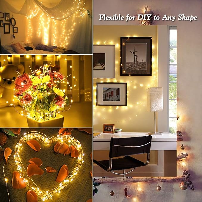 Brizled 2 Pack Solar String Lights, Total 132FT 400 LED Outdoor Solar Fairy - Image 8