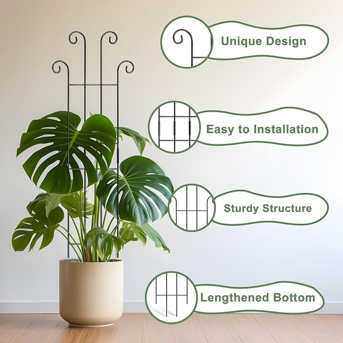 Coomin 32.6in Monstera Plant Support Stakes - Image 3