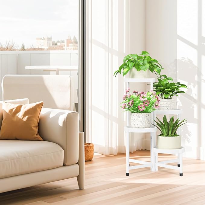 iDavosic.ly 4 Tier Folding Plant Stand Indoor Outdoor - Image 7