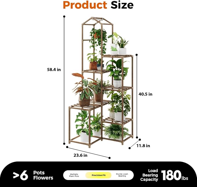 Bamworld Tall Corner Plant Stands - Image 5