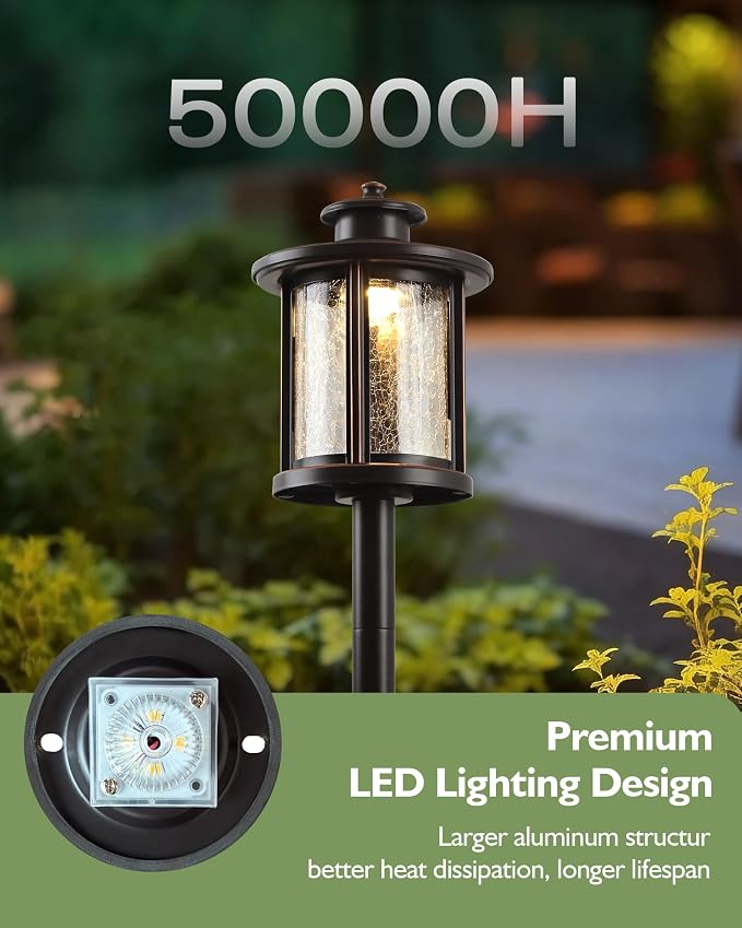 LITFIT Low Voltage Landscape Lighting, 12V 3.4W 155LM 3000K Outdoor Path Lights - Image 3