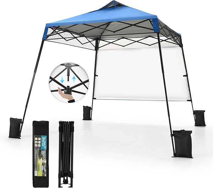 PHI VILLA 8x8ft Pop Up Canopy Tent Instant Portable Shelter One Push Tent Canopy - Image 2