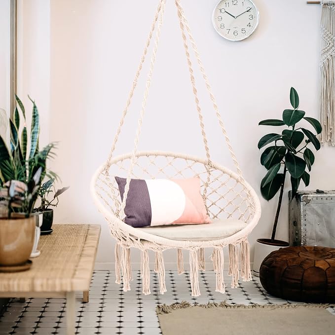 Giantex Hammock Chair Macrame Swing - Image 7