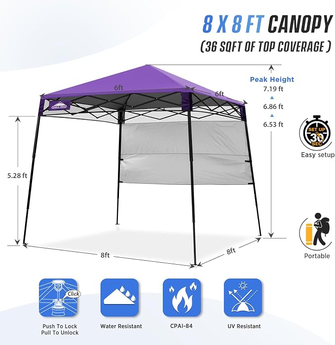 EAGLE PEAK 8x8 Pop Up Canopy Tent - Image 3