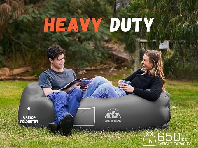 WEKAPO Inflatable Couch Air Lounger Chair - Image 4