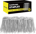 HongWay 500 Pack 4 Inch Landscape Staples, Garden Staples 12 Gauge Galvanized by HongWay