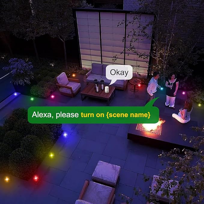 LED Deck Lights Kit, IP67 Waterproof 12V Step Lights Outdoor - Image 3