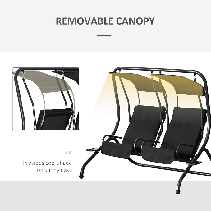 Outsunny Patio Swing Chair - Image 6