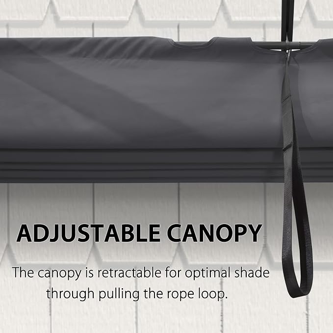 PURPLE LEAF 9.5' X 13' Outdoor Retractable Pergola Against The Wall - Image 4