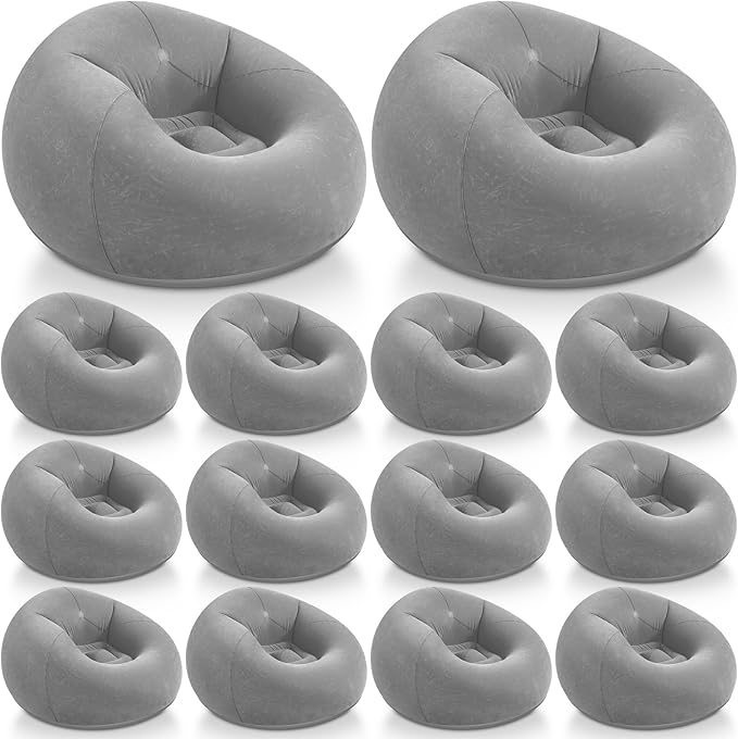 Realspring Inflatable Bean Bag Chairs Outdoor Blow up Camping Chairs Inflatable by Realspring
