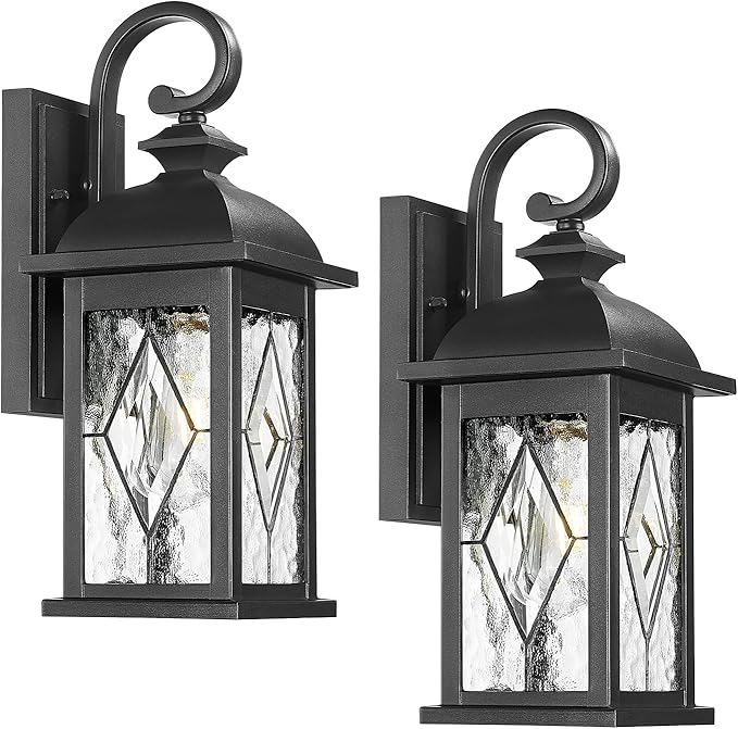 FEMILA 15" Exterior Wall Sconce, Anti-Rust Matte Black Finish by FEMILA