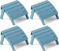 YEFU Adirondack Ottoman Set of 4, Adirondack Foot Rest, Patio Foot Rest by YEFU