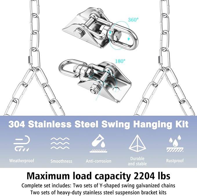 Heavy Duty Porch Swing Hanging Kit - Image 3