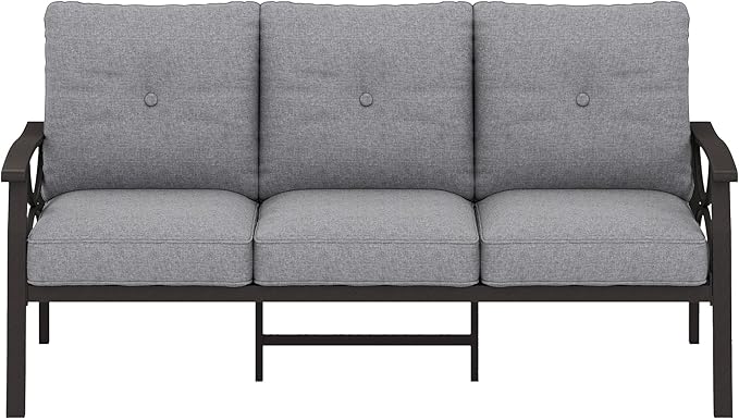 RoyalCraft Patio 3 Seats Sofa, All-Weather Outdoor Couch, Patio Furniture Sofa - Image 7