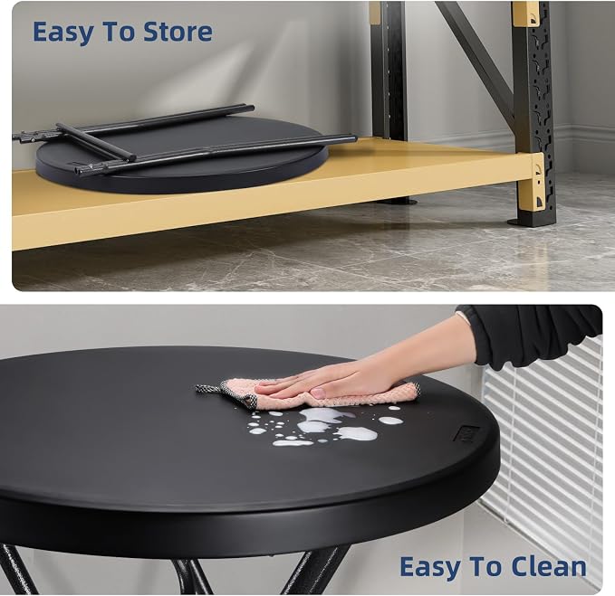 Cocktail Table 28in Folding Round High Top Indoor Outdoor - Image 7