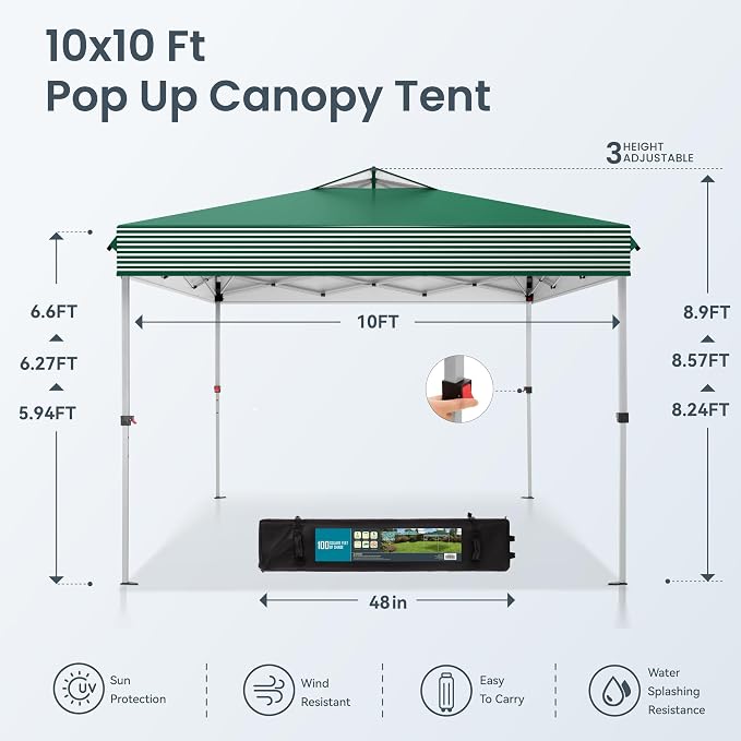 PHI VILLA Pop Up Canopy 10 10 Tents - Image 6