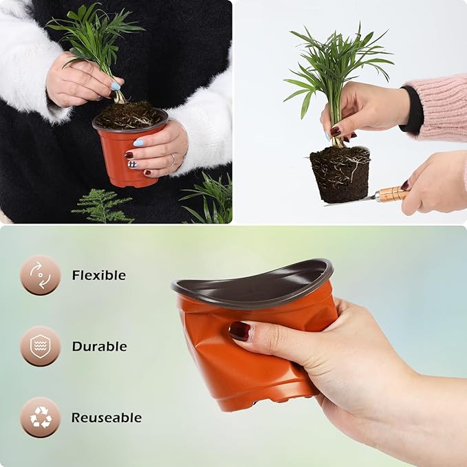 300 Pack 4 Inch Plastic Nursery Pots - Image 5