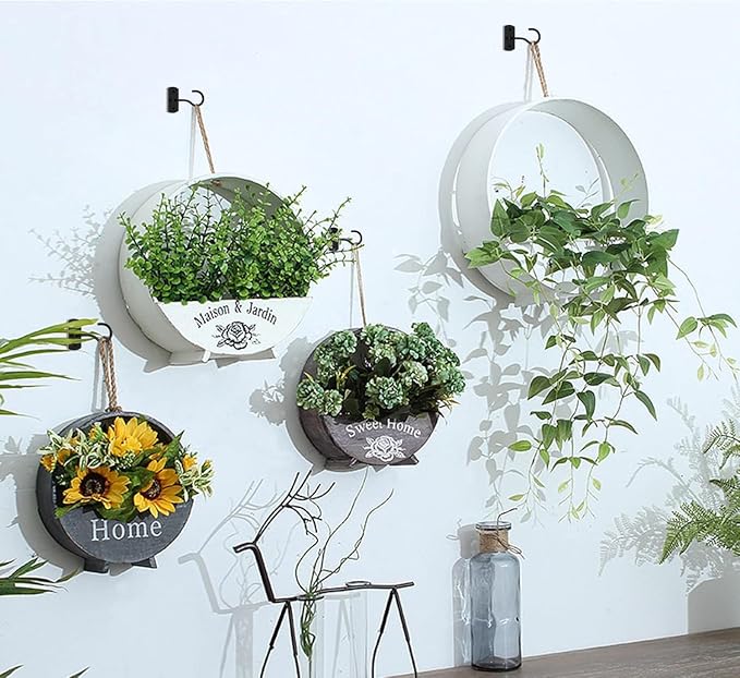 Ceiling Hooks for Hanging Plants 6Pack 2.5in Black - Image 4