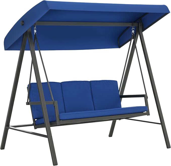 Outsunny 3-Seat Outdoor Porch Swing by Outsunny