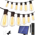 Ollny 50+2 LEDs ST38 Solar String Lights, 100 FT USB & Solar Dual Charging by Ollny