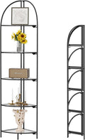 Crofy Foldable 5 Tier Corner Shelf, Metal Corner Plant Stand by CrofyLLC