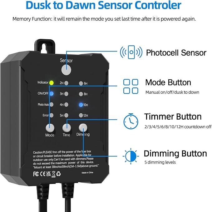 All-in-One Low Voltage Landscape Lighting, Dusk to Dawn Transformer Timer - Image 6