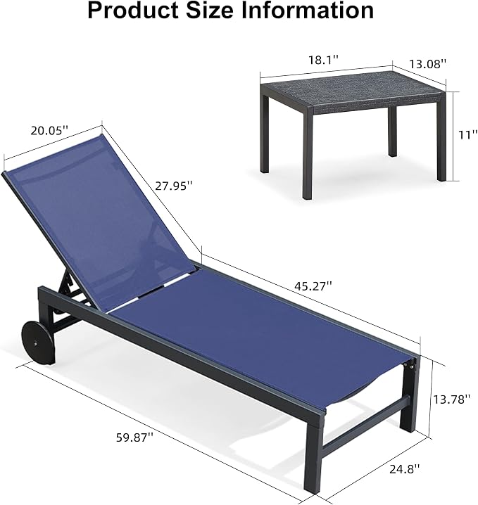 PURPLE LEAF Outdoor Chaise Lounge - Image 9