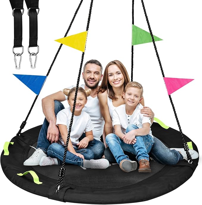 Tree Swing, 60 inch Larger Saucer Swing by HeyZoo