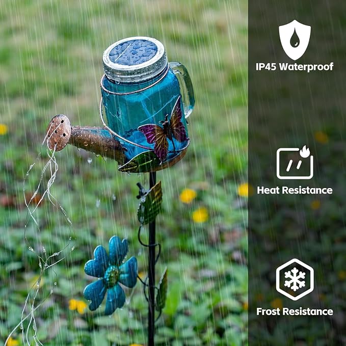Solar Watering Can Light, Yard Outdoor Decor Lights, IP65 Waterproof, Hanging - Image 5