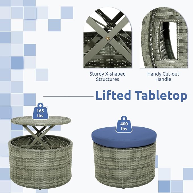Tangkula Outdoor Round Daybed - Image 6