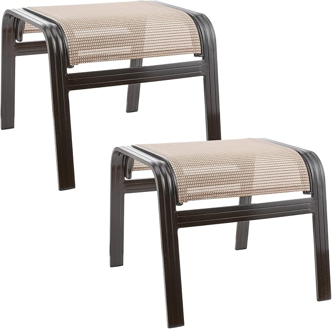 Summerville Outdoor Ottomans Textliene Patio Furniture Small Seating Furniture by Unknown
