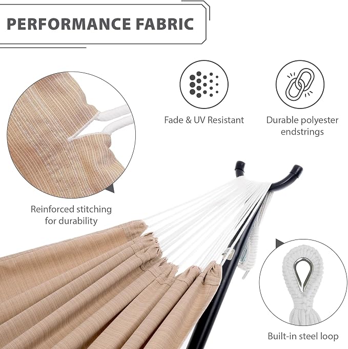 Vivere Double Sunbrella Hammock - Image 3