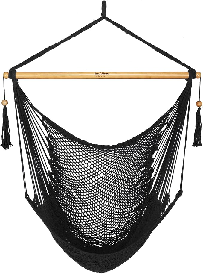 JoyView Hammock Chair with Spreader Bar Caribbean Hammock Swing Chair 300 LBS by JoyView