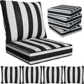 22" x 22" x 6" Outdoor Deep Seat Cushions Set by Unknown