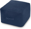 MeMoreCool Square Stuffed Pouf Ottoman Foot Rest, Floor Pouf Foot Stool by MeMoreCool